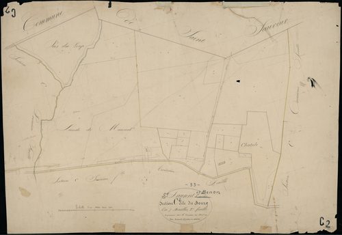 Saint-Laurent-Médoc - -Section C feuille 2 : Le Bourg