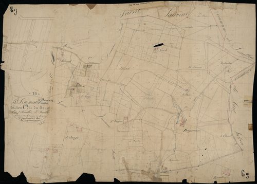 Saint-Laurent-Médoc - -Section C feuille 3 : Le Bourg