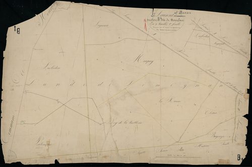 Saint-Laurent-Médoc - -Section B feuille 1 : Mourlan