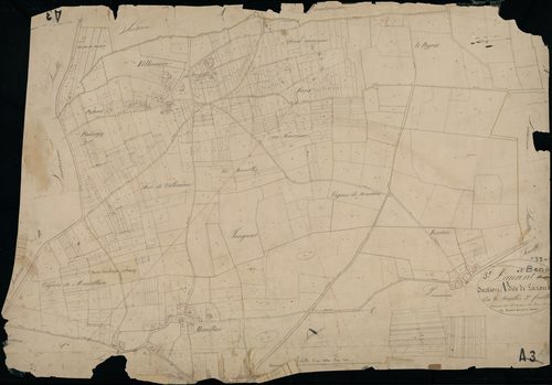 Saint-Laurent-Médoc - -Section A feuille 3 : Larousse