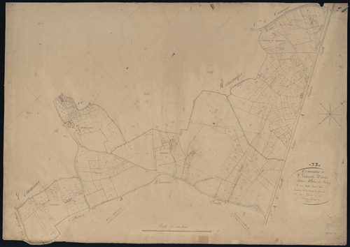Saint-Laurent-d'Arce - -Section B feuille 1 : Le Bourg