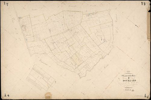 Saint-Laurent-du-Bois - -Section A feuille 4 : Douillard