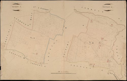 Saint-Laurent-du-Plan - -Sections A et B : non indiqué