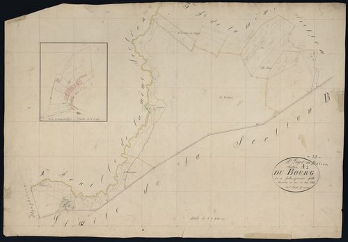 Saint-Léger-de-Balson - -Section A feuille 1 : Le Bourg