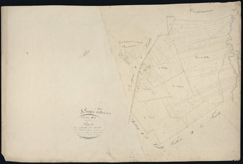 Saint-Léger-de-Balson - -Section B feuille 3 : La Burte