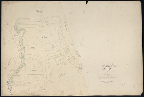 Saint-Léger-de-Balson - -Section A feuille 3 : Le Bourg
