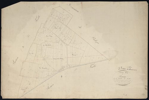 Saint-Léger-de-Balson - -Section A feuille 4 : Le Bourg