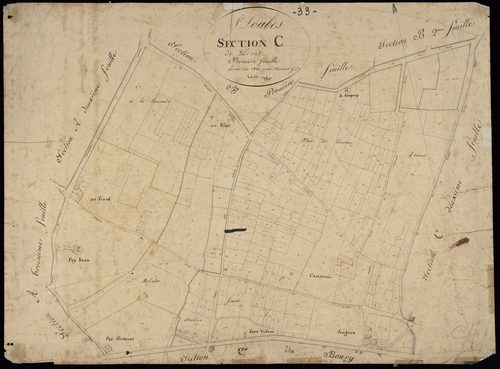 Saint-Loubès - -Section C feuille 1 : Livet