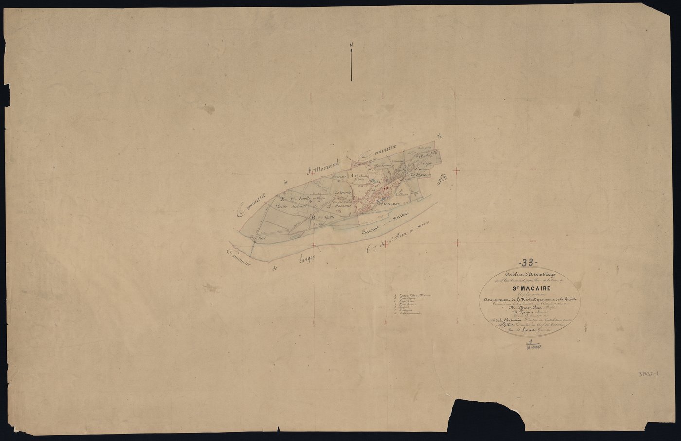 Saint-Macaire - -Tableau d'assemblage