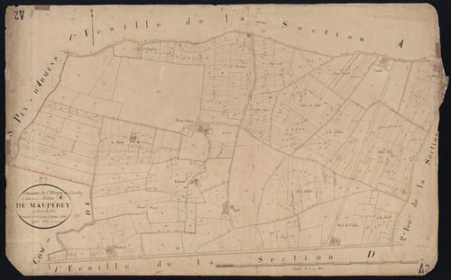 Saint-Magne - -Section A feuille 2 : Mauperey