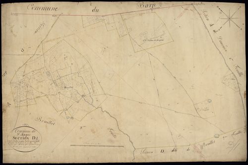 Saint-Magne - -Section D feuille 1 : Bruillet