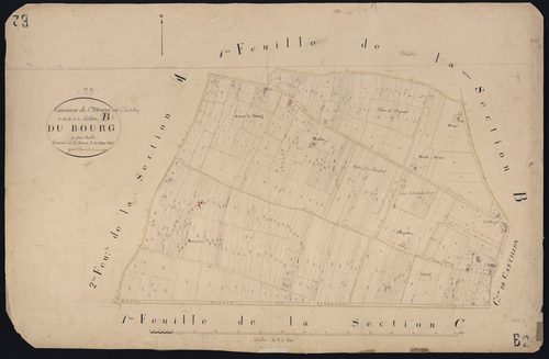 Saint-Magne - -Section B feuille 2 : Le Bourg