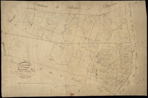 Saint-Magne - -Section A feuille 1 : Douence