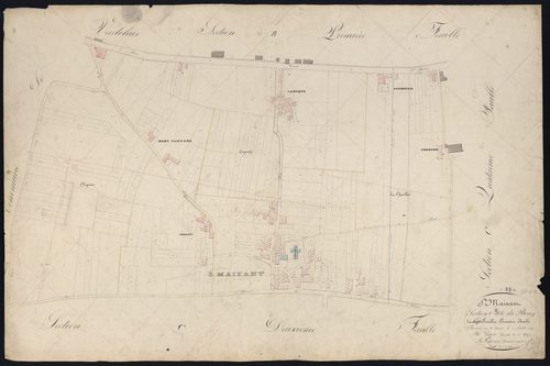 Saint-Maixant - -Section C feuille 1 : Le Bourg