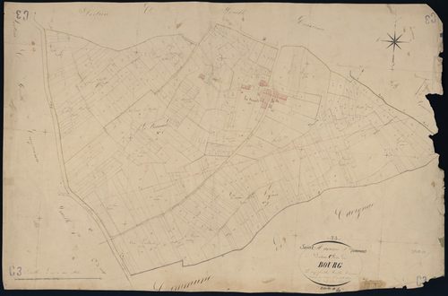 Saint-Mariens - -Section C feuille 3 : Le Bourg