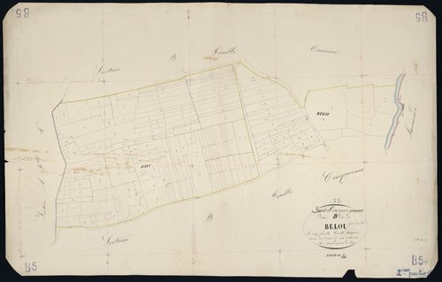 Saint-Mariens - -Section B feuille 5/2 : Belou