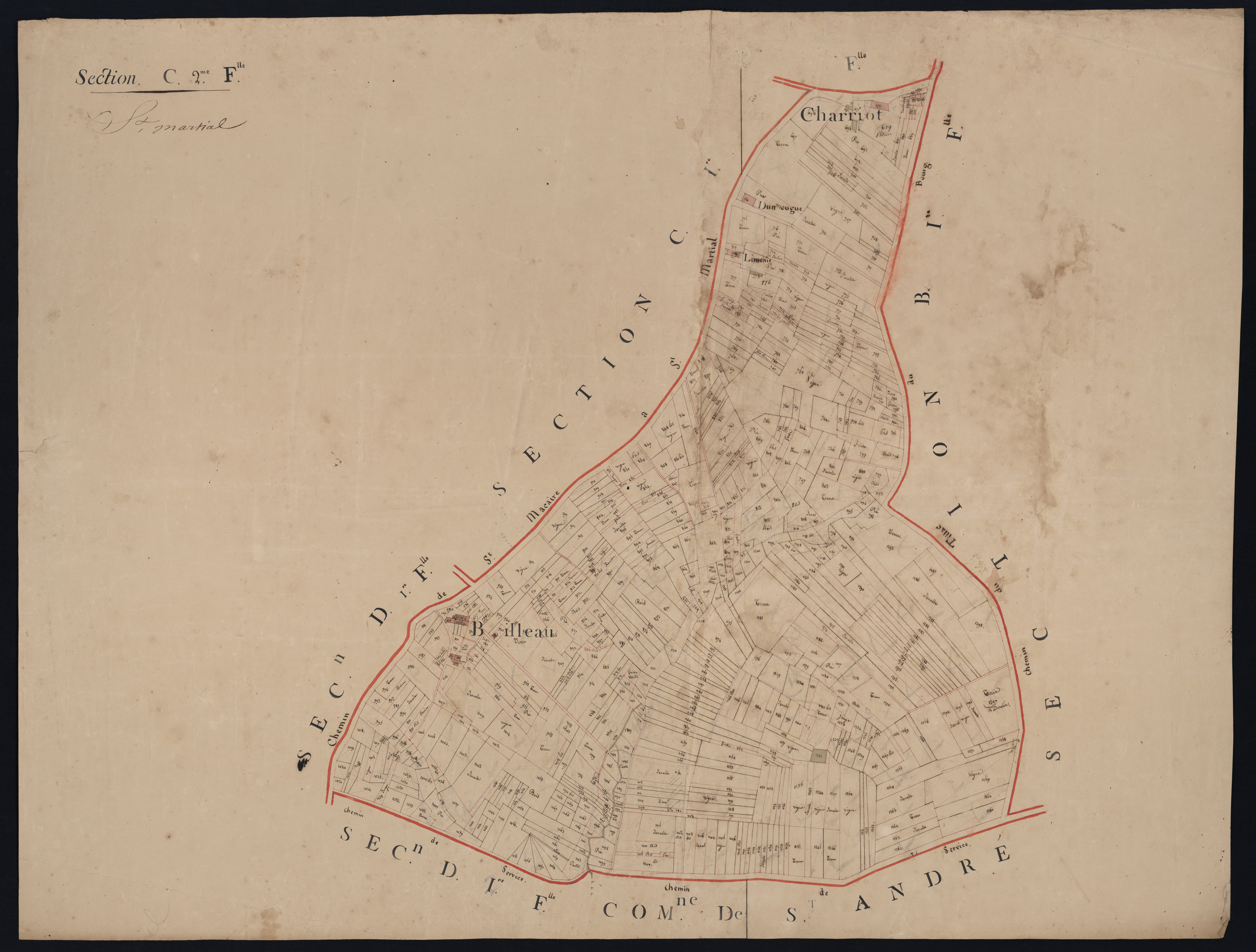 Saint-Martial - -Section C feuille 2