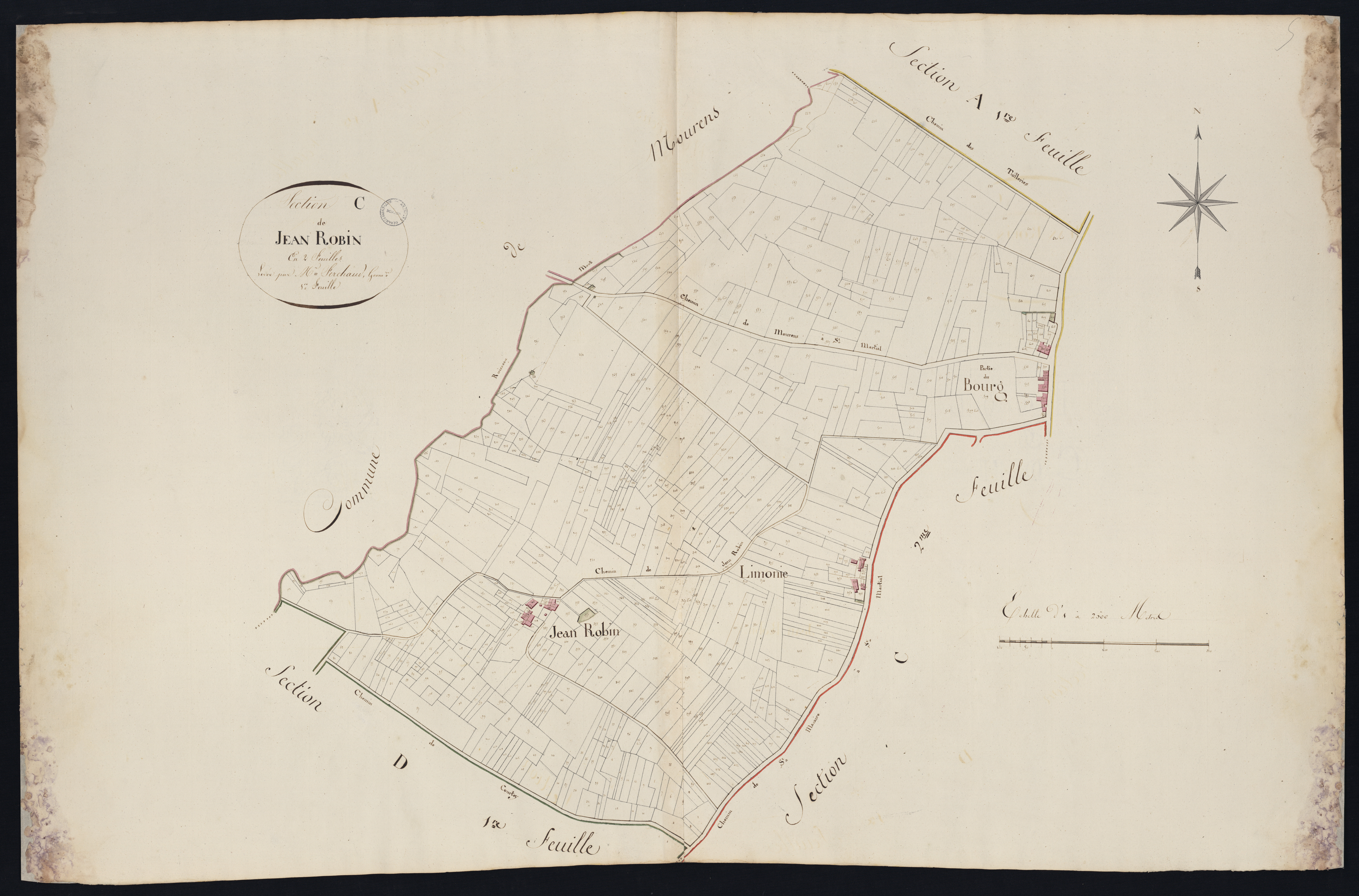 Saint-Martial - -Section C feuille 1 : Jean-Robin