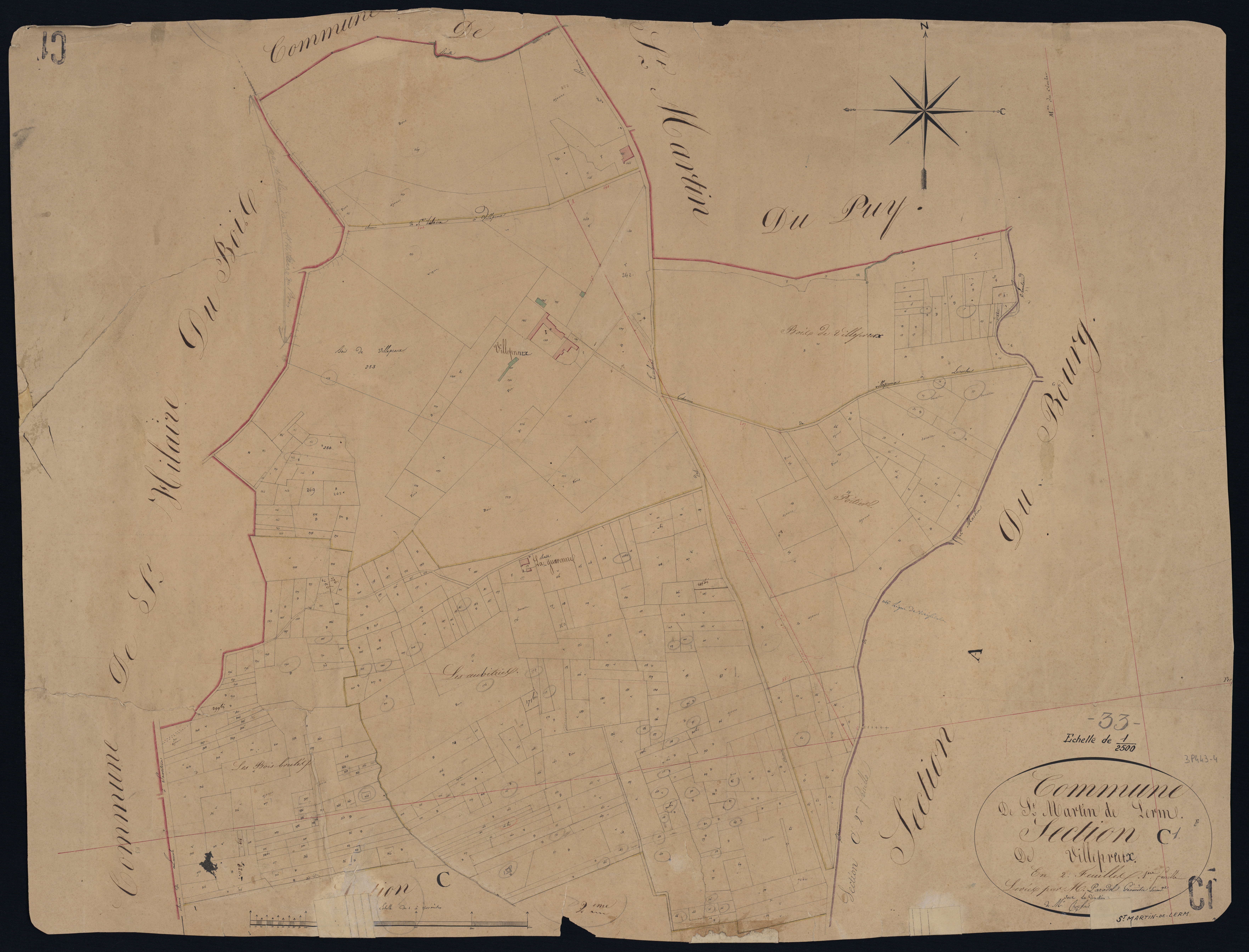 Saint-Martin-de-Lerm - -Section C feuille 1 : Villepreux