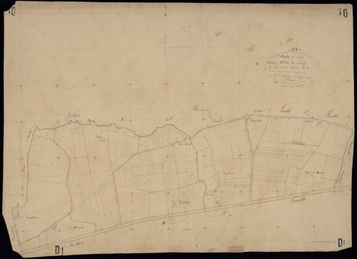 Saint-Martin-de-Sescas - -Section D feuille 1 : Le Bourg