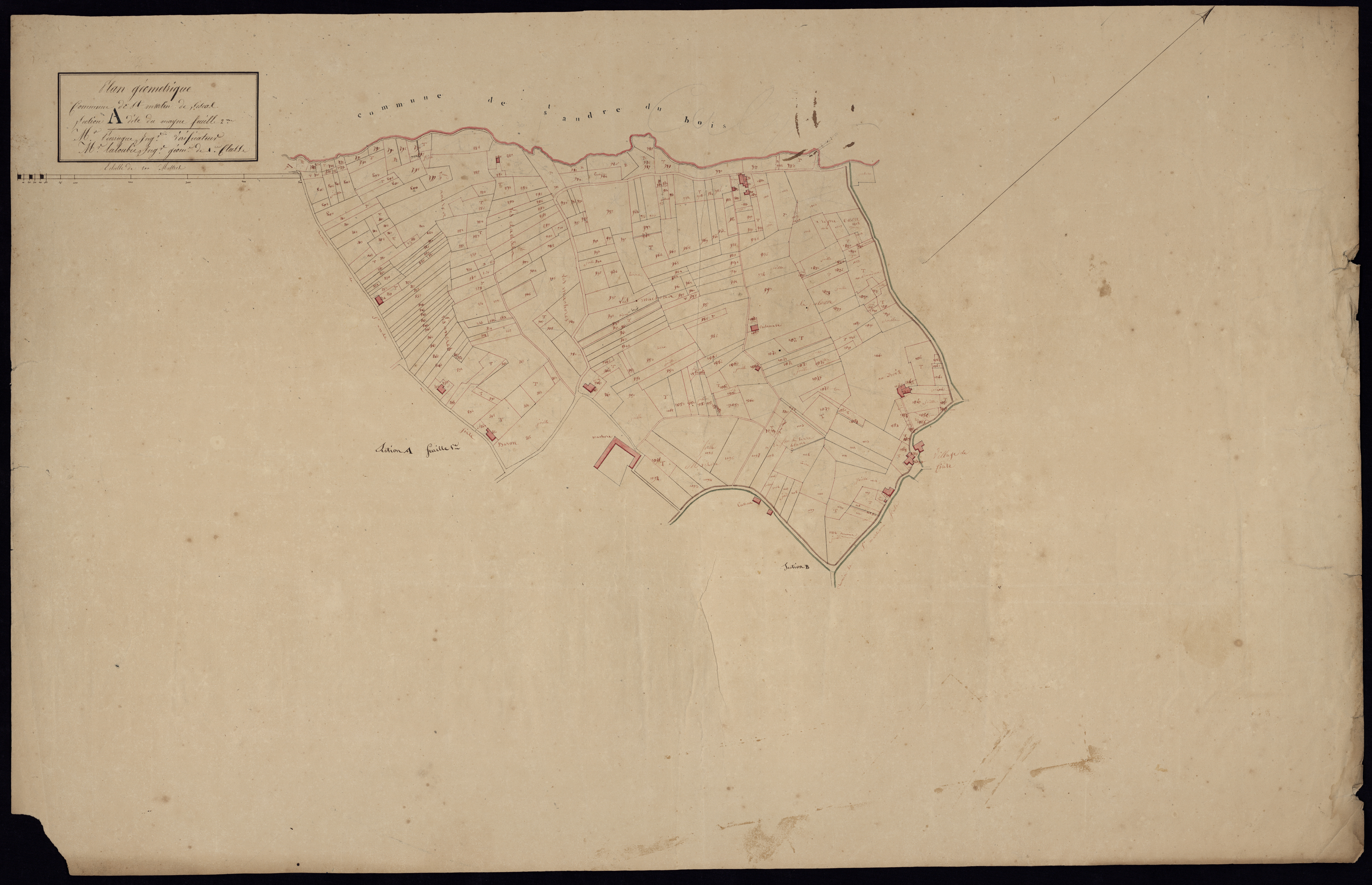 Saint-Martin-de-Sescas - -Section A feuille 2 : Le Mayne