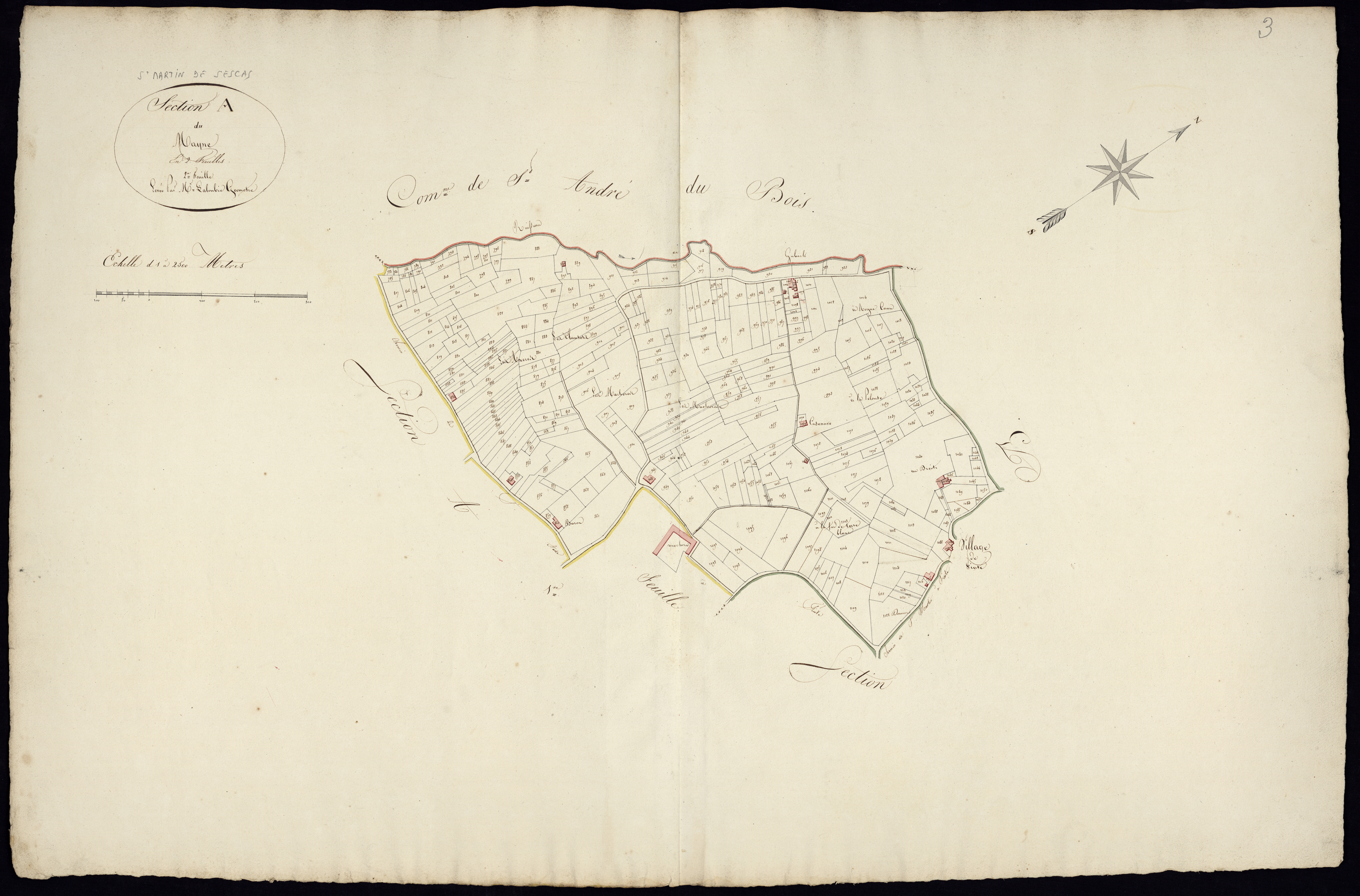 Saint-Martin-de-Sescas - -Section A feuille 2 : Le Mayne