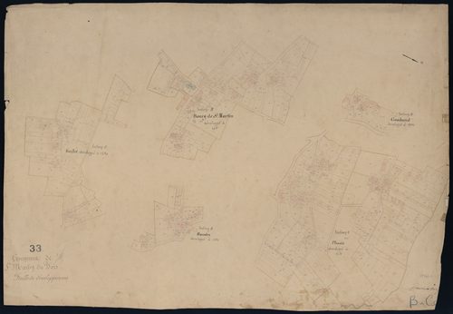 Saint-Martin-du-Bois - -Sections B, C : Le Bourg