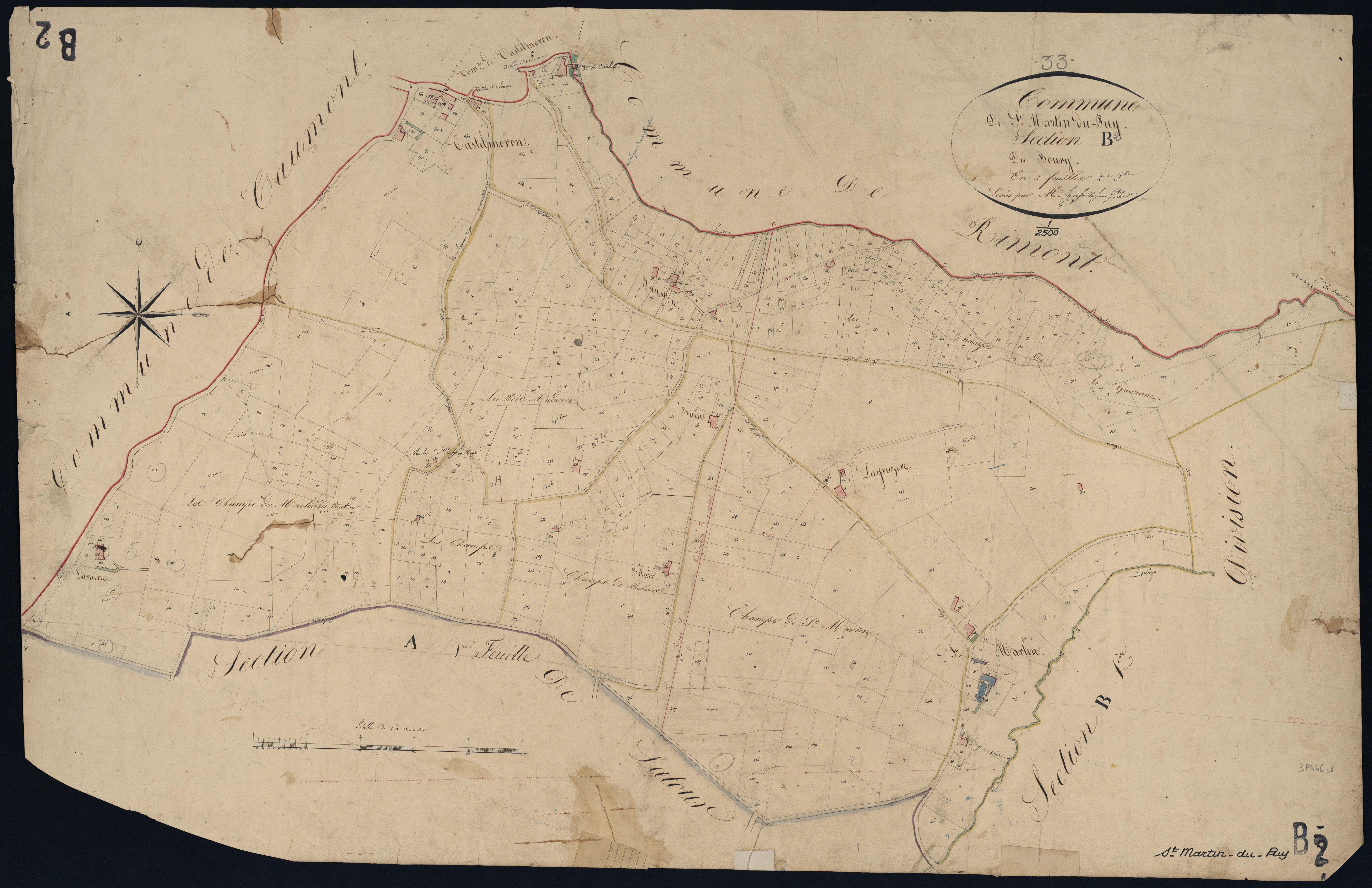 Saint-Martin-du-Puy - -Section B feuille 2 : Le Bourg