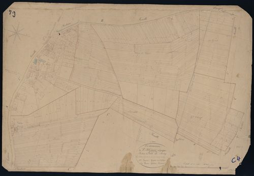 Saint-Médard-de-Guizières - -Section C feuille 4 : Le Bourg