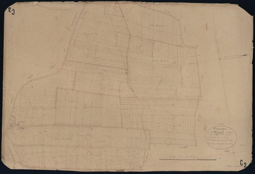 Saint-Médard-de-Guizières - -Section C feuille 3 : Le Bourg