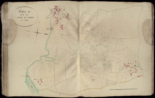 Saint-Médard-en-Jalles - -Section D feuille 1 : Gajac / Corbiac