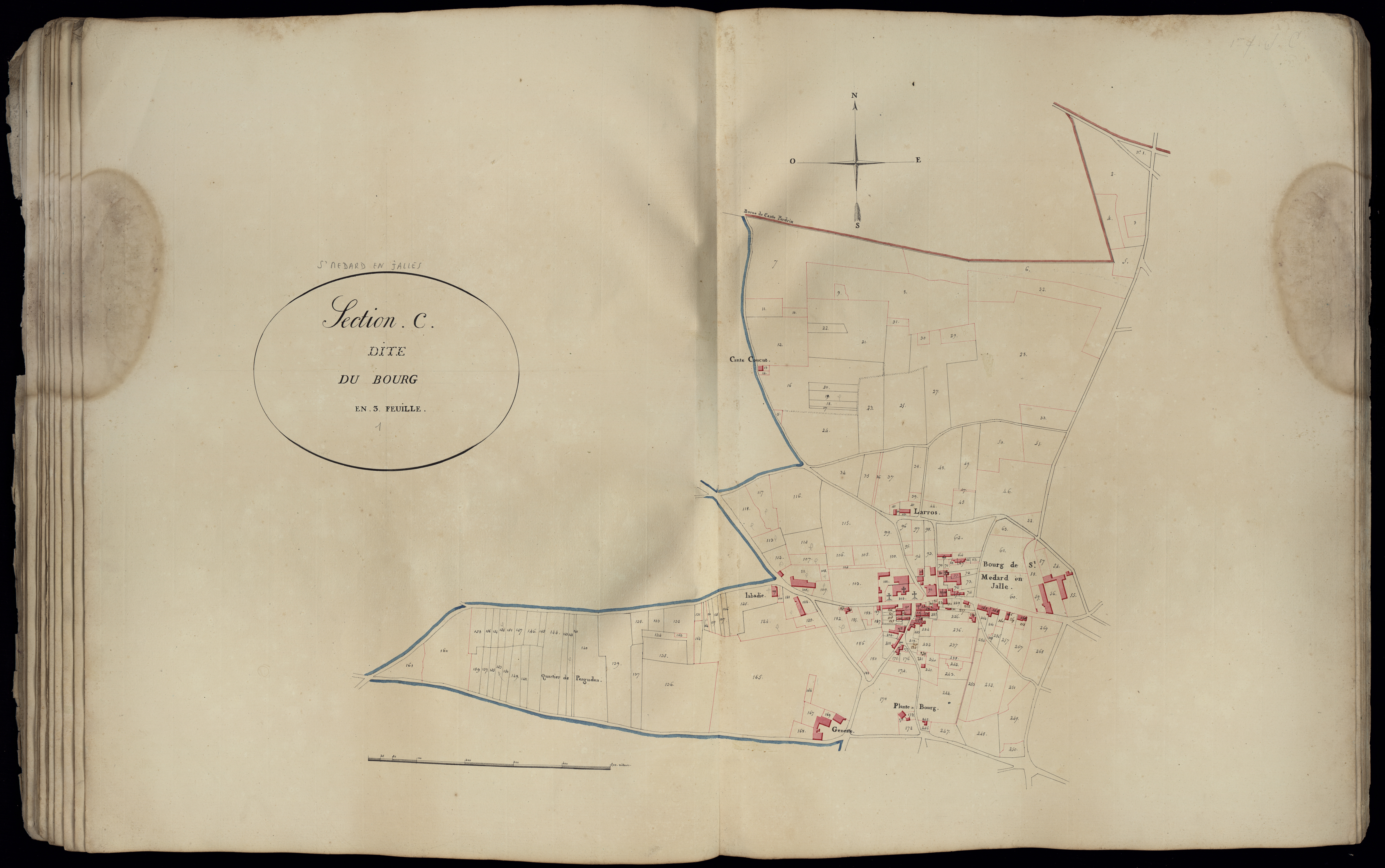 Saint-Médard-en-Jalles - -Section C feuille 1 : Le Bourg