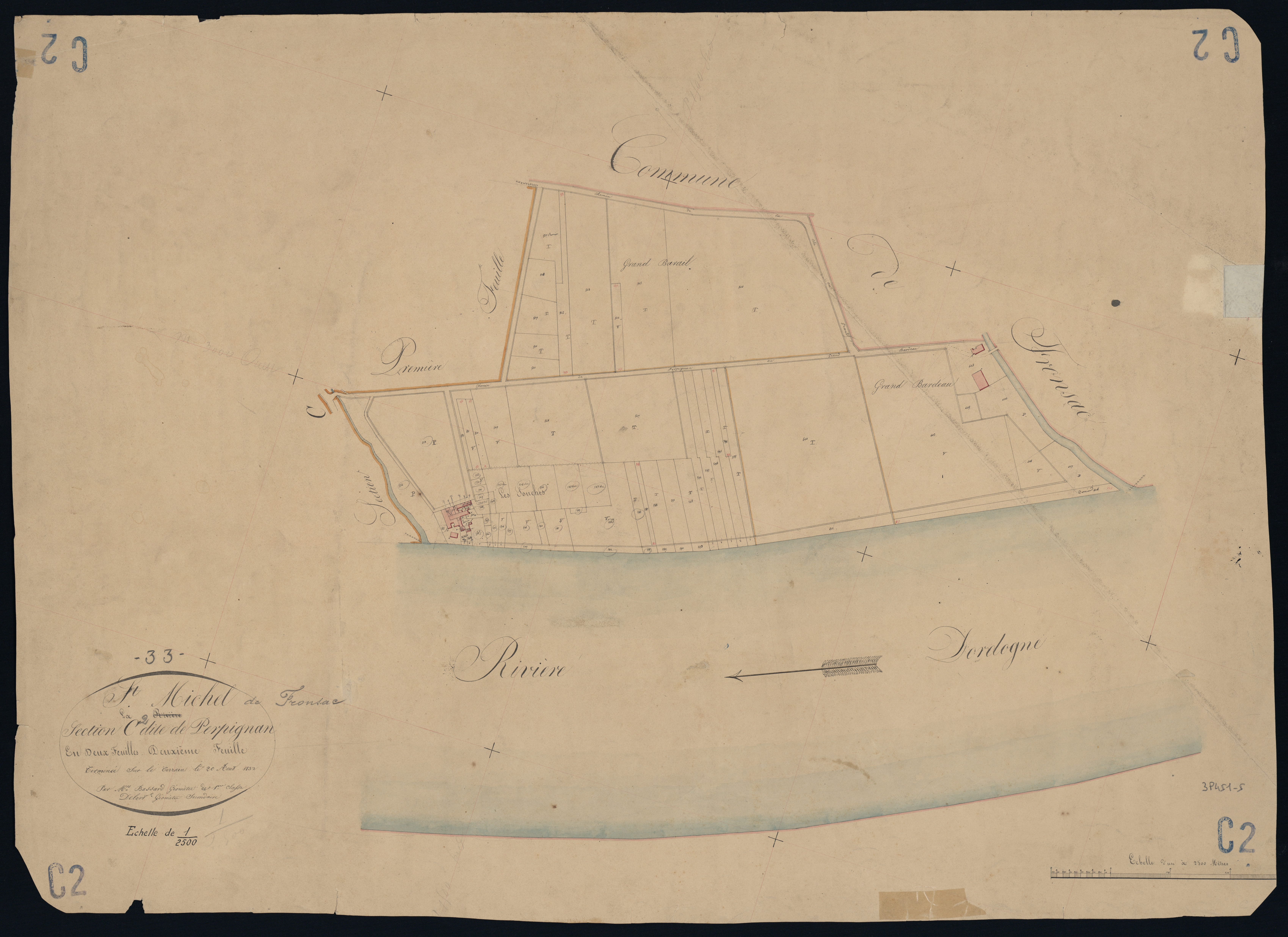 Saint-Michel-de-Fronsac - -Section C feuille 2 : Perpignan