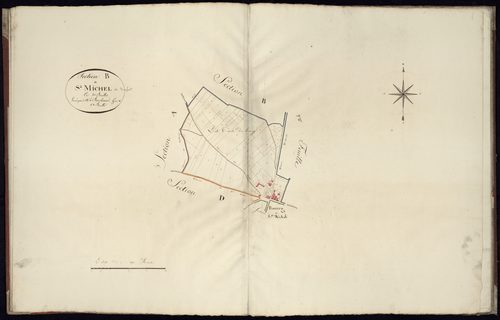 Saint-Michel-de-Rieufret - -Section B feuille 1 : non indiqué