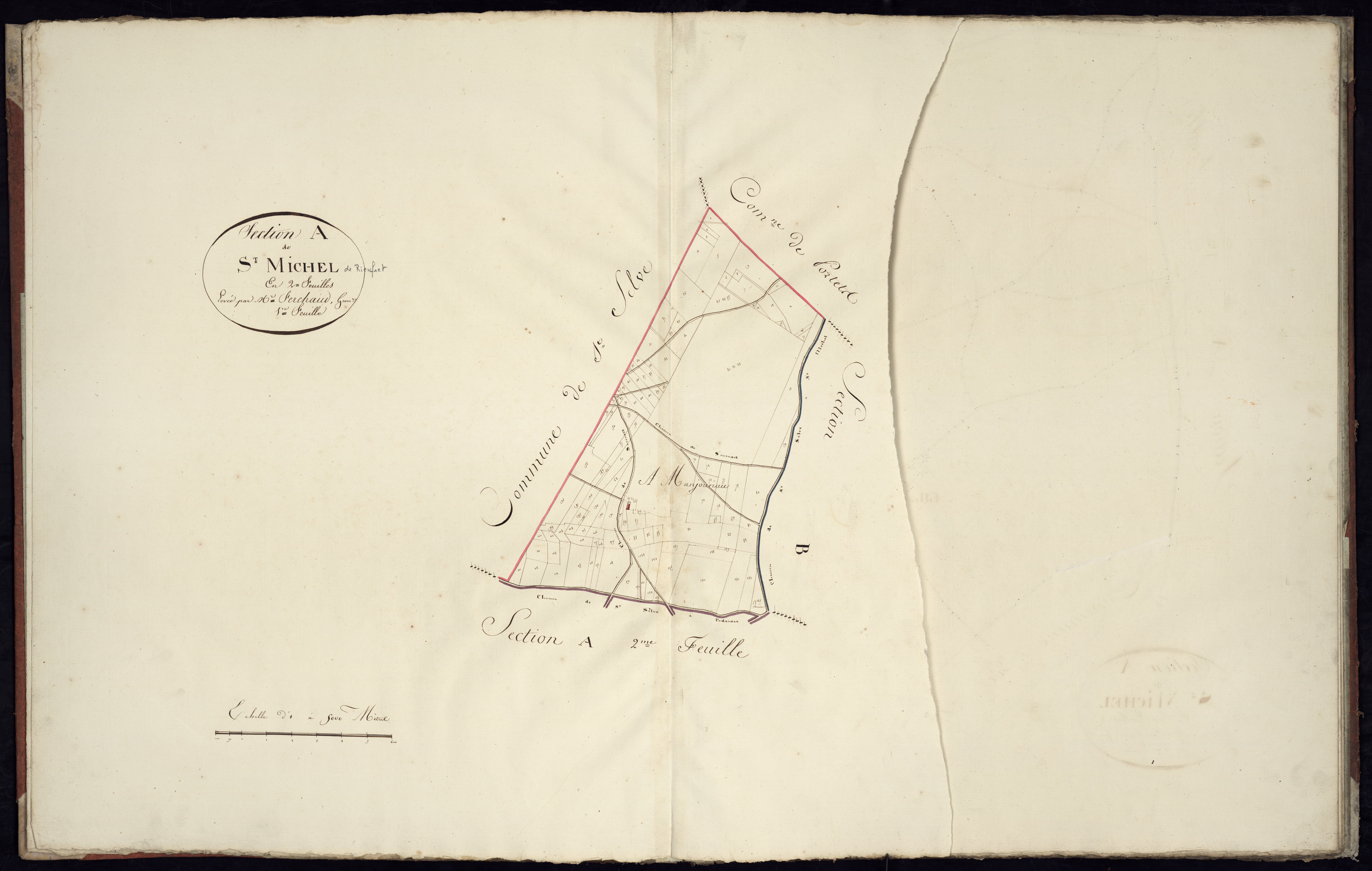 Saint-Michel-de-Rieufret - -Section A feuille 1 : non indiqué