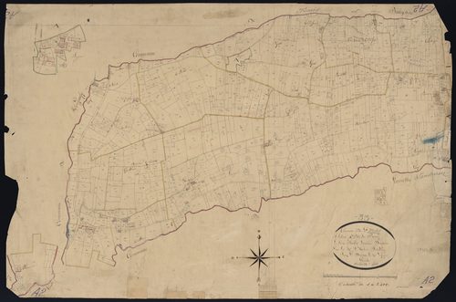 Saint-Michel-de-Lapujade - -Section A feuille 2 : Le Bourg