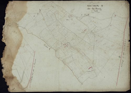 Saint-Morillon - -Section B feuille 2 : Le Bourg