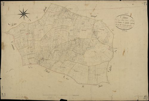 Saint-Palais - -Section A feuille 3 : Les Pounaux