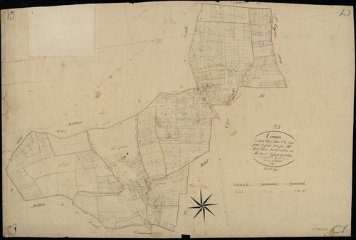 Saint-Palais - -Section C feuille 1 : Les Mourriers