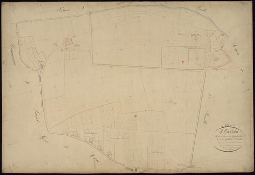 Saint-Pardon-de-Conques - -Section B feuille 1 : Les Jauberthes