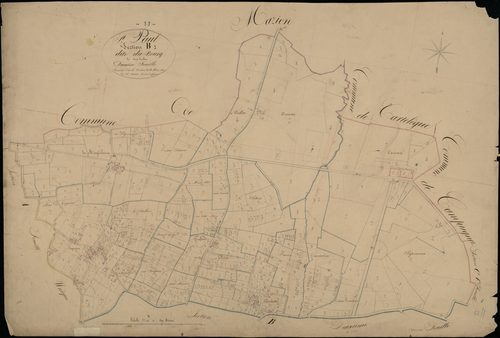 Saint-Paul - -Section B feuille 1 : Le Bourg