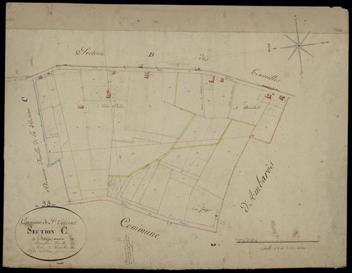 Saint-Paul - -Section C feuille 2 : L'Artigue-Martion