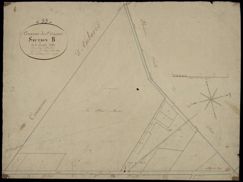 Saint-Paul - -Section B feuille 2 : Grande-Jalle
