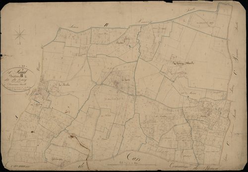 Saint-Paul - -Section B feuille 2 : Le Bourg
