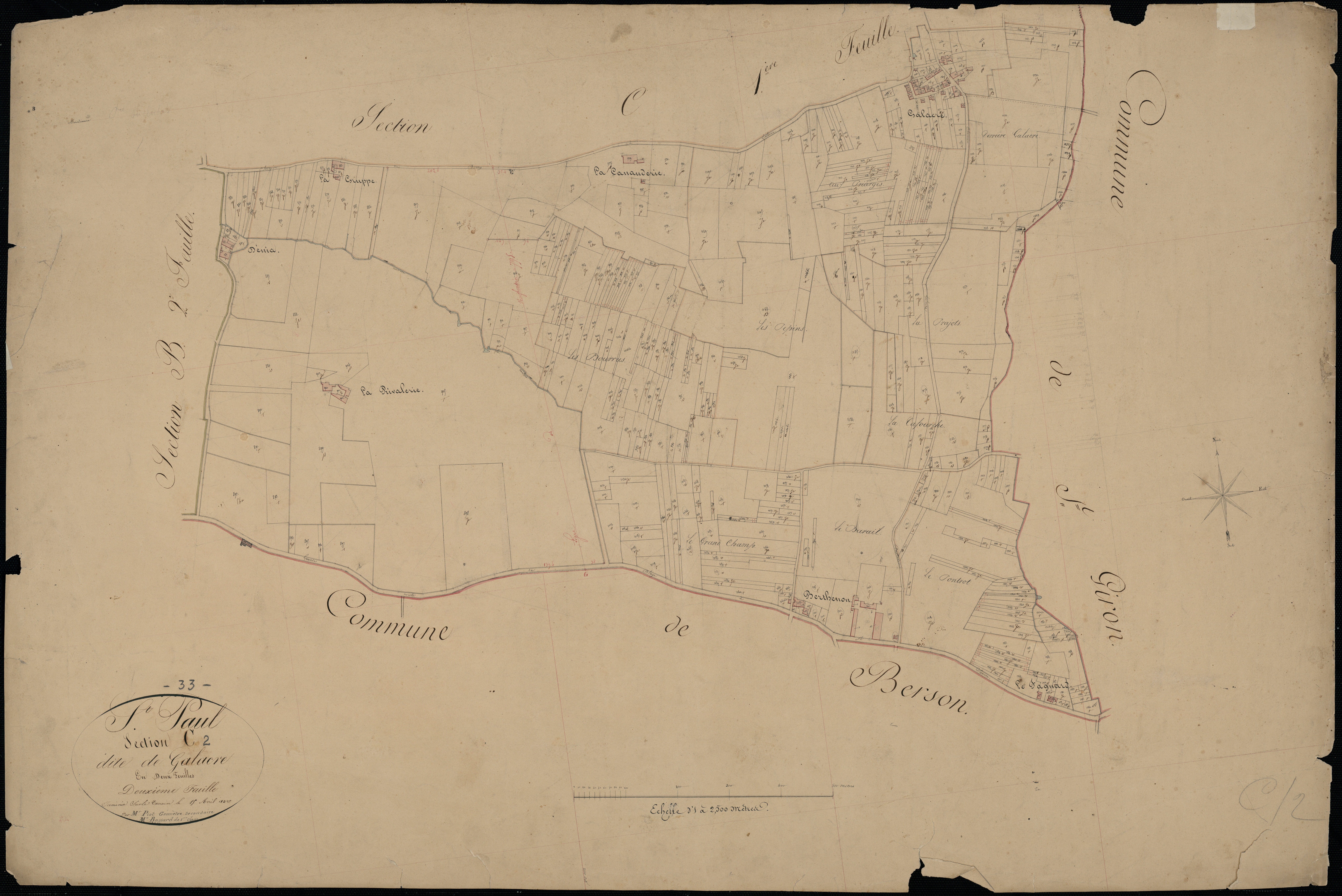 Saint-Paul - -Section C feuille 2 : Galacre