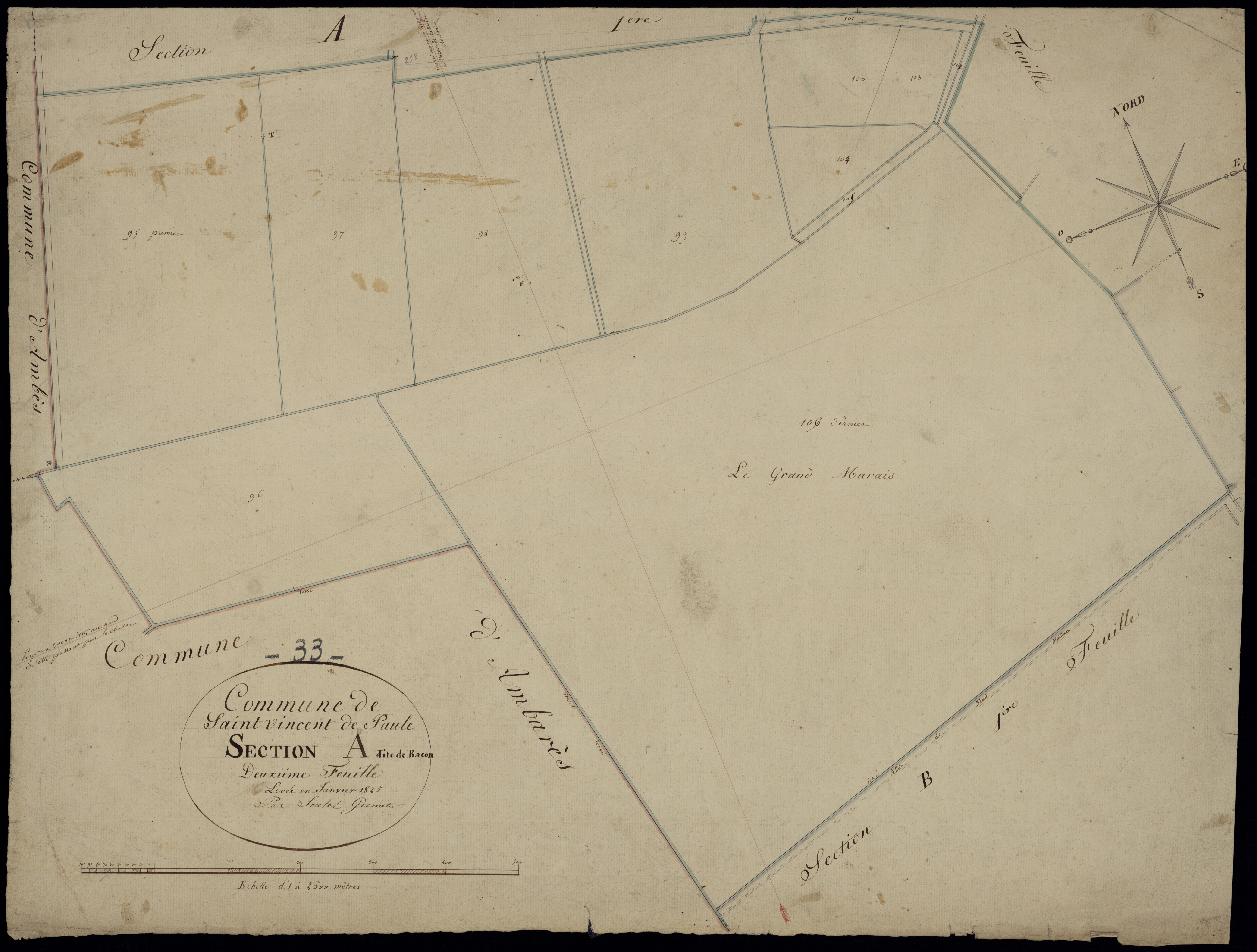 Saint-Paul - -Section A feuille 2 : Bacon