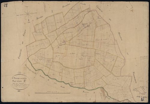 Saint-Pey-de-Castets - -Section A feuille 2 : Verneuil