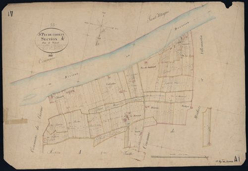 Saint-Pey-de-Castets - -Section A feuille 1 : Verneuil