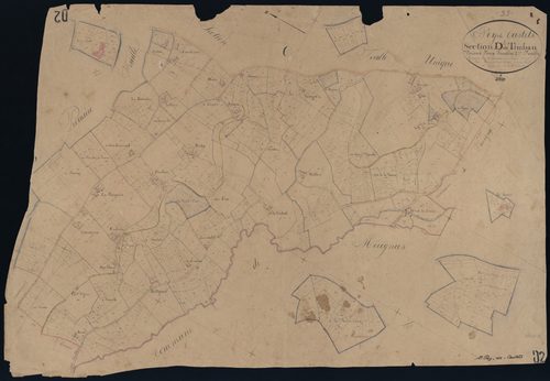 Saint-Pey-de-Castets - -Section D feuille 2 : Timbau