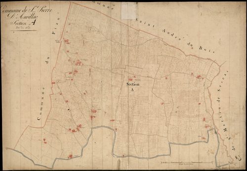 Saint-Pierre-d'Aurillac - -Section A feuille unique : Nord